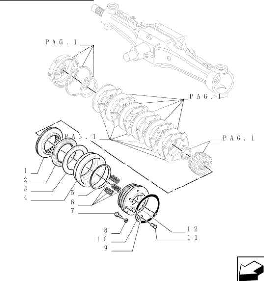 5134174 - Подшипник иг. упорн. муфты блокир. дифф. моста передн. TMT7/MXMPm.